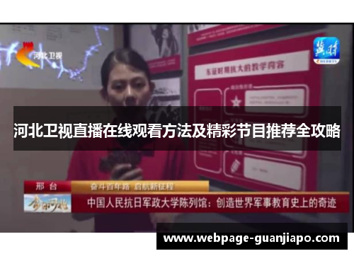 河北卫视直播在线观看方法及精彩节目推荐全攻略